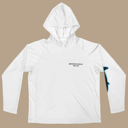Shark and Minnows Hooded Fishing Shirt