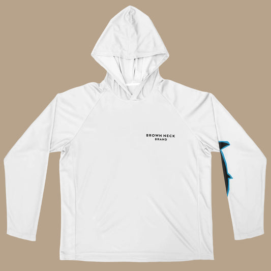 Shark and Minnows Hooded Fishing Shirt