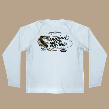 Brown Neck Brand Original Non Hooded Fishing Shirt