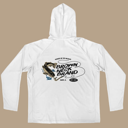 Brown Neck Brand Original Hooded Fishing Shirt